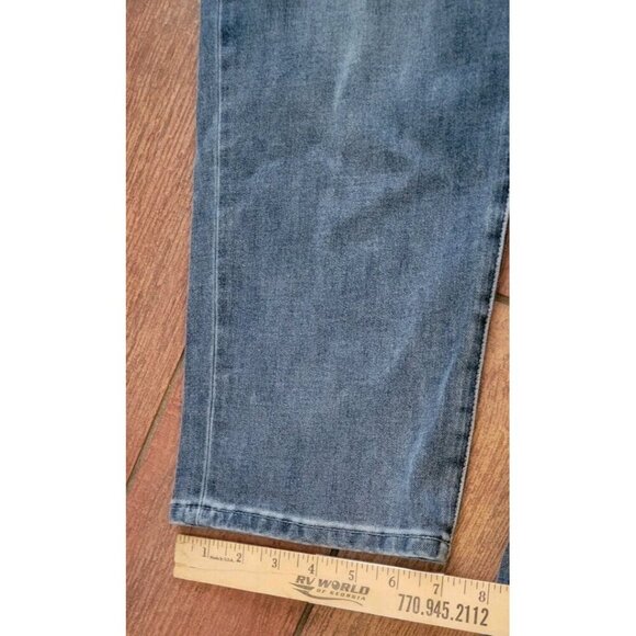 Soft Surroundings Jeans Womens 14P Blue Slim Leg High Rise Medium Stretch Denim - Picture 11 of 12